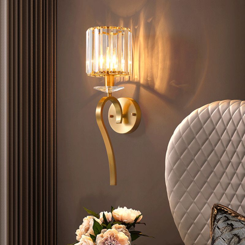 Unique Shape Wall Mount Light Fixture Modern Wall Mounted Lighting in Gold Fixture