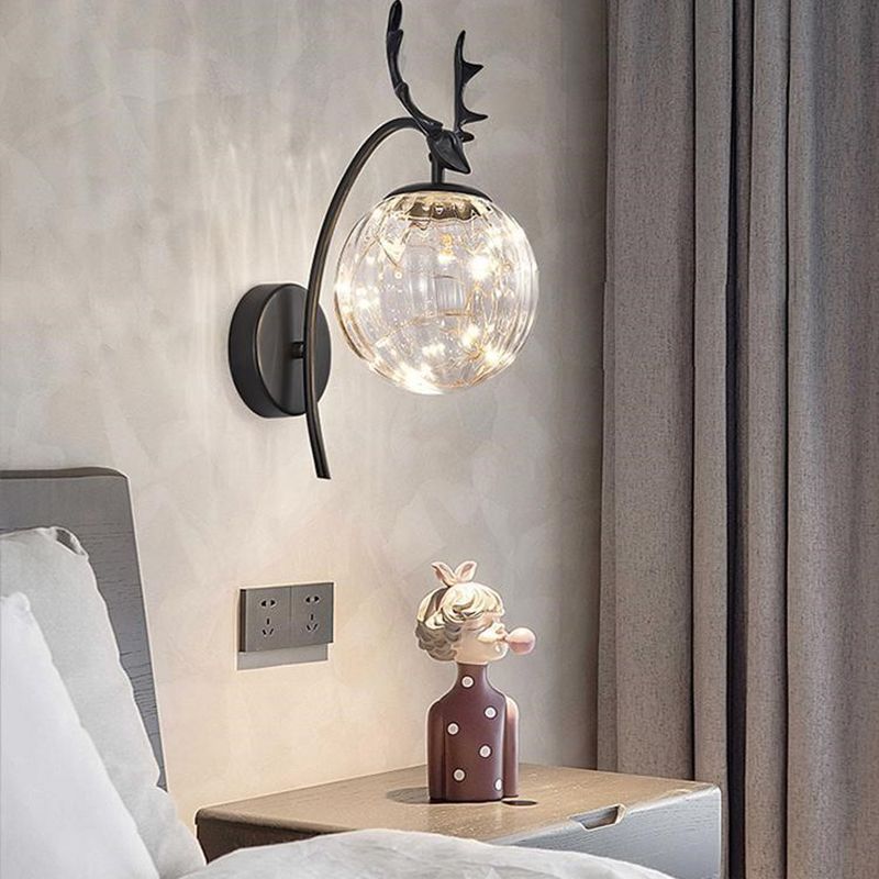 Modern Creative Wall Lamp Glass Bedside Wall Sconce Light for Living Room