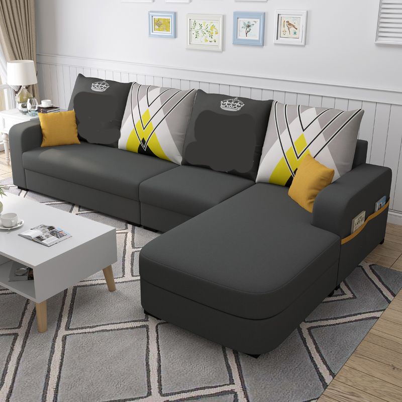 110,24 "D x 62,99" W x 33,86 "H Casual Removable Pushions Sektionen, quadratischer Arm