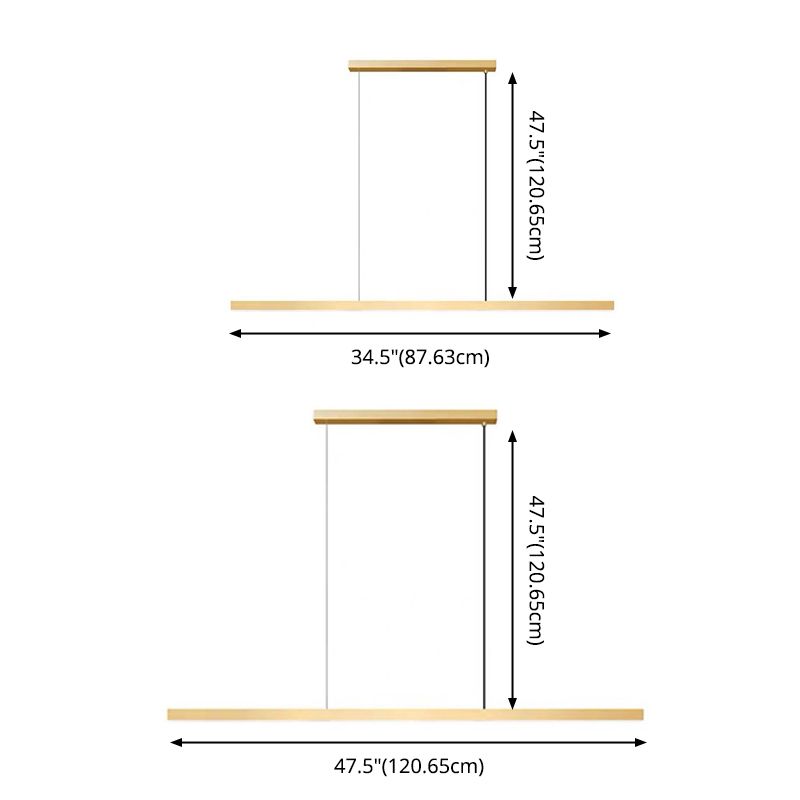 Modern Simplicity Round Chandelier Lamp Aluminum Hanging Pendant Lights for Restaurant