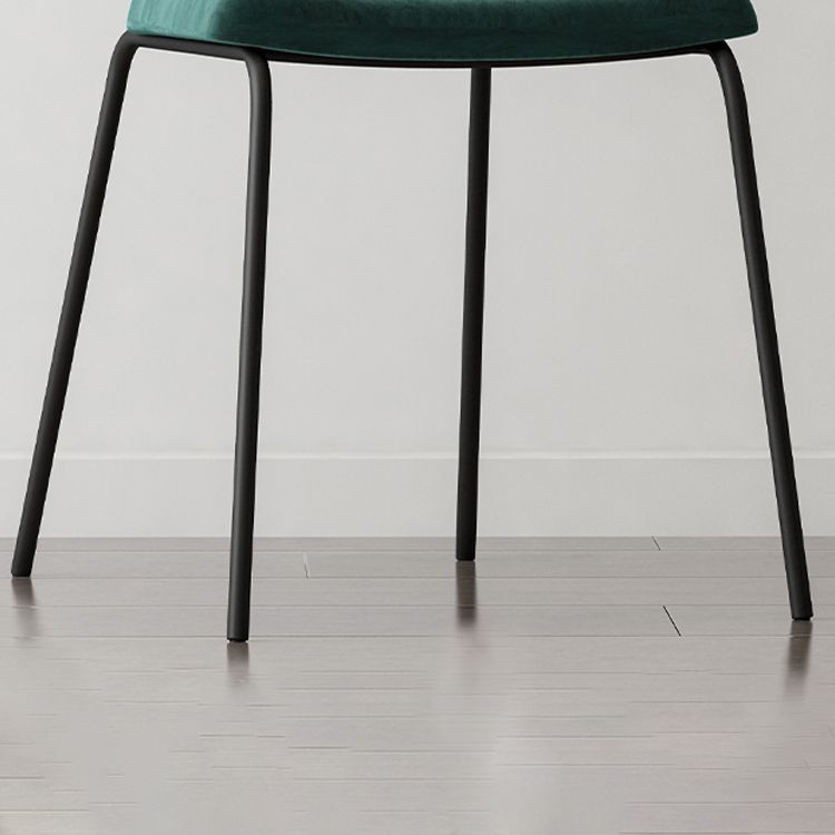 Fabric Side Chair Industrial Design Armless Open Back Side Chairs