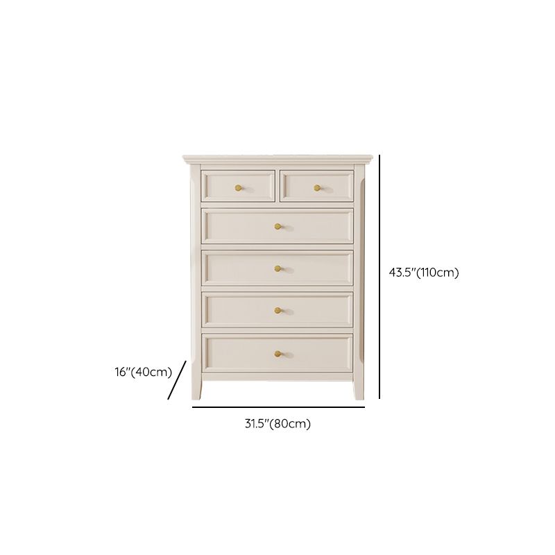 Wooden Dresser Classic Glam Storage Chest Dresser for Bedroom