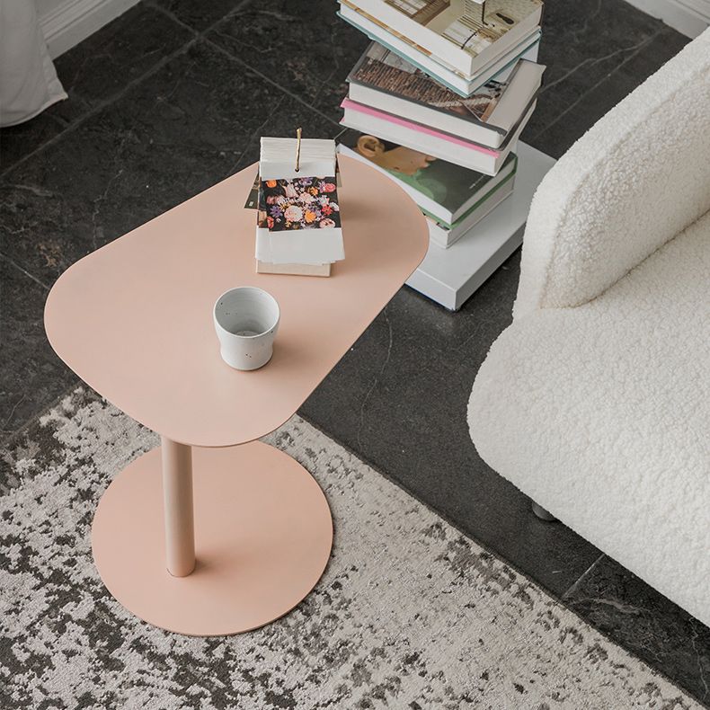 Mid-Century Metal Geometric Side End Table 20" Tall C Side Table