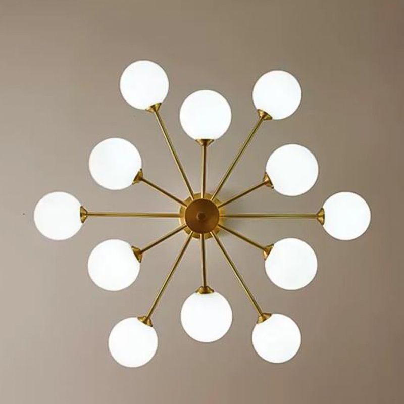 Luces de lámpara geométrica contemporánea accesorios de iluminación de lámpara de vidrio en oro