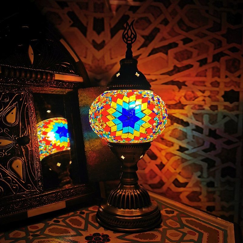 Mosaïque Verre Sphérique Sphérique LAMPE TURC STYLE TURKISH 1 LIGHT LET