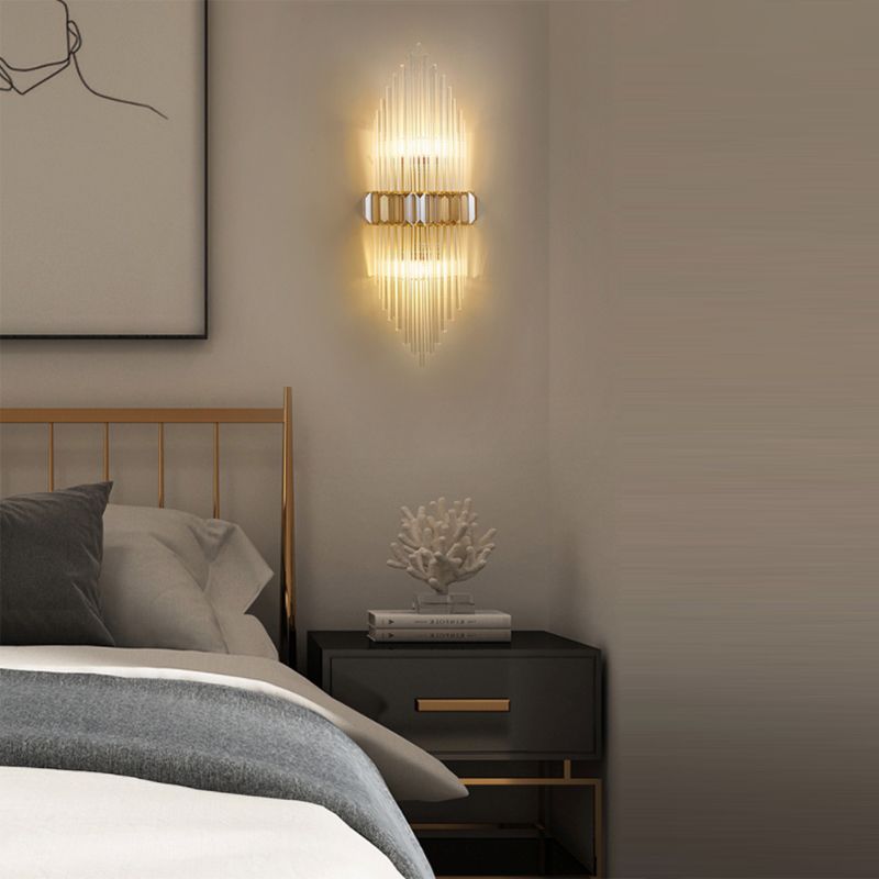 Lámpara de pared de pared de pared de cobre de 2 bombas