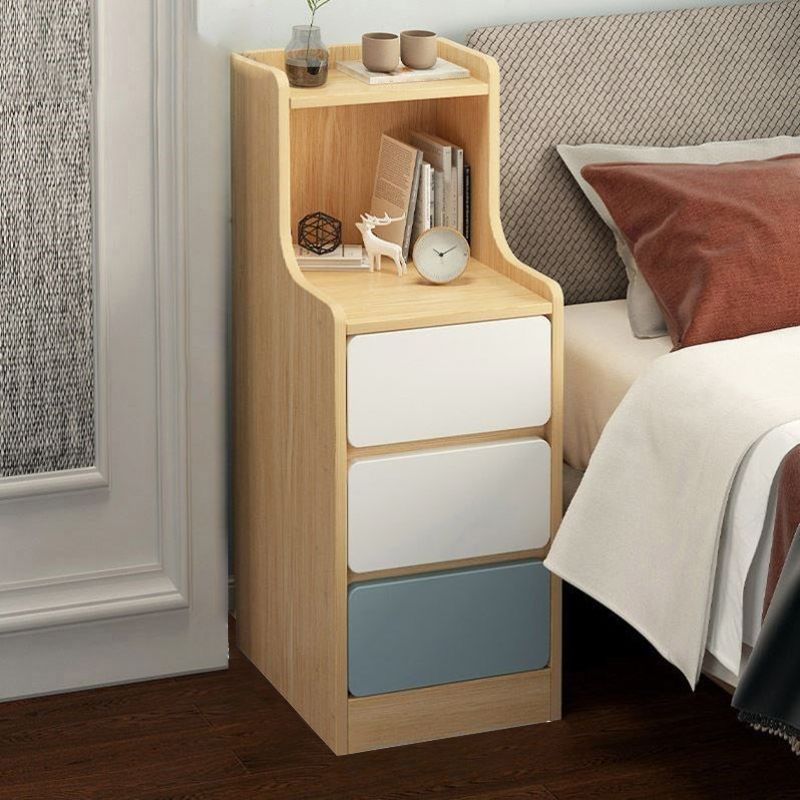 Contemporary Rectangle Manufactured Wood Grooves Accent Chest