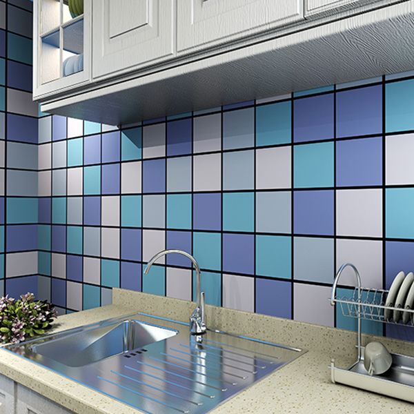 Mosaic Tile Peel and Stick Tile Roll Kitchen Waterproof Backsplash Wall Tile