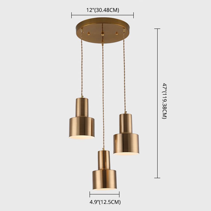 Luz de colgante de jaula de metal lámparas colgantes de estilo posmoderno para porche de noche