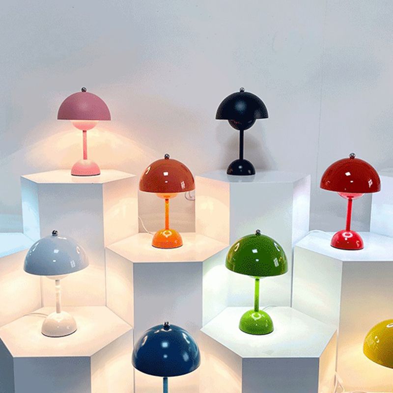 Dome Shape Table Light Modern Macaron Style Desk Light Fixture for Bedroom