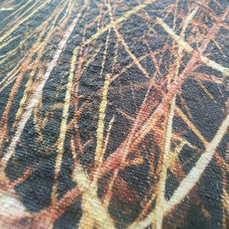 Black Modern Carpet Polyester Elephant Carpet Washable Carpet for Living Room