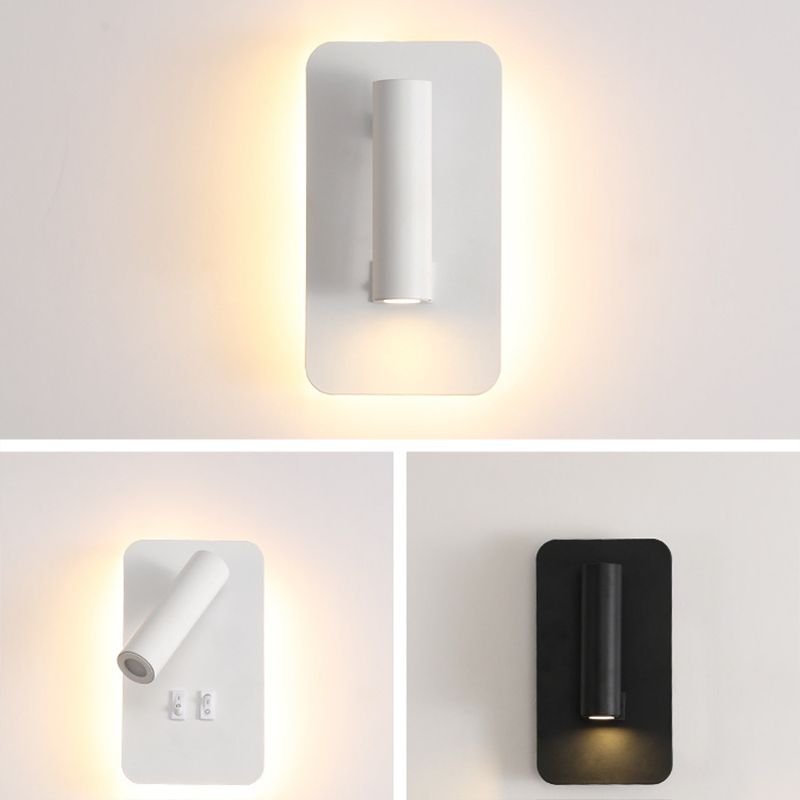 Nordic Style Metal Wall Light Geometry Reading Rotatable LED Wall Lamp for Bedroom