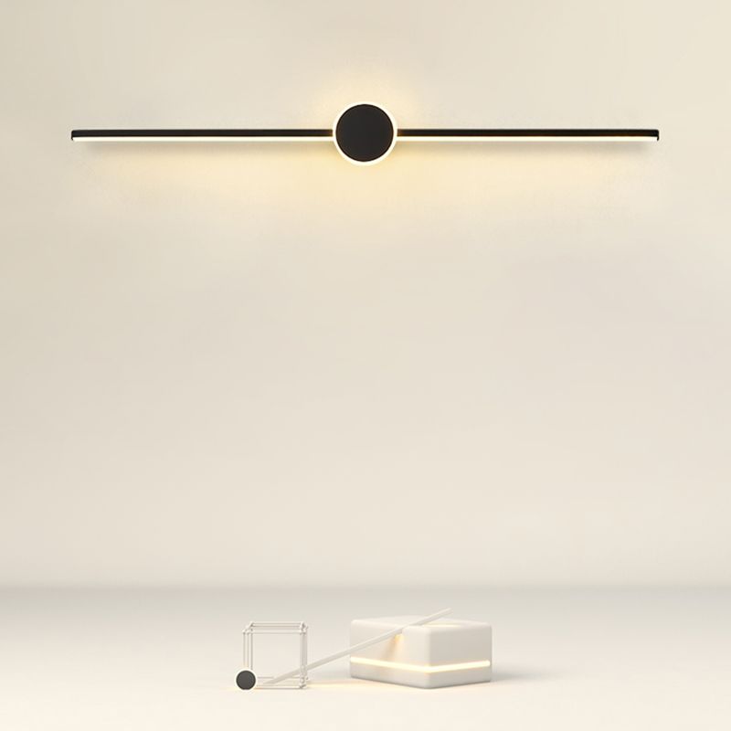 Metal Geometric Shade Wall Lighting Modern Style Mirror Wall Mounted Light Fixture