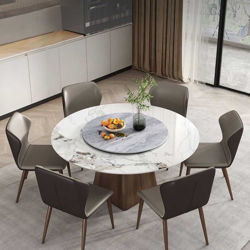 Contemporary Round Shape Dining Set Sintered Stone Top Dining Table Furniture for Restaurant