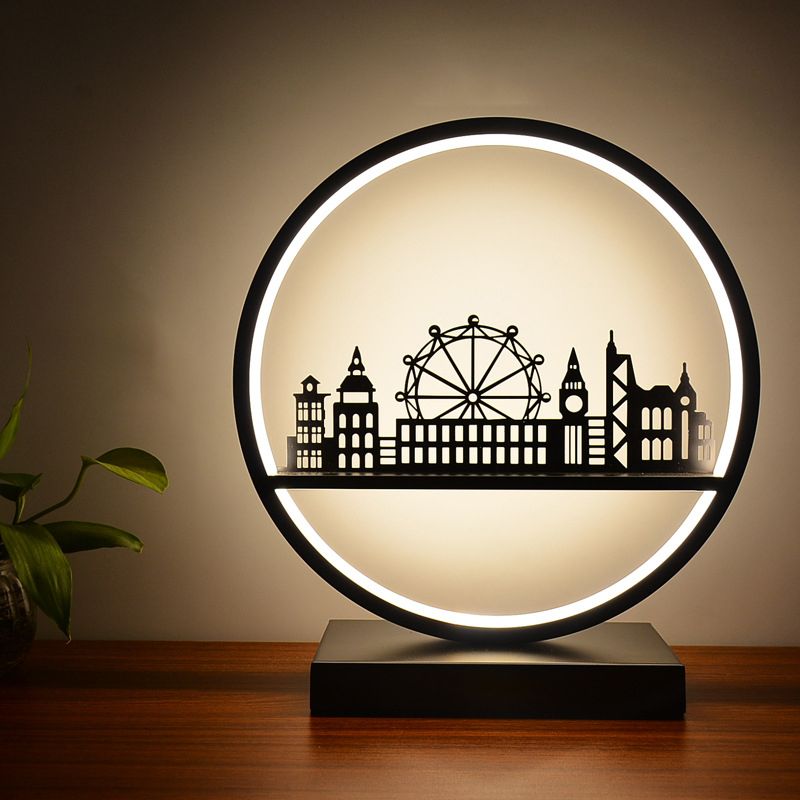Modern Metal Table Lamp 1-Light LED Desk Lamp for Living Room