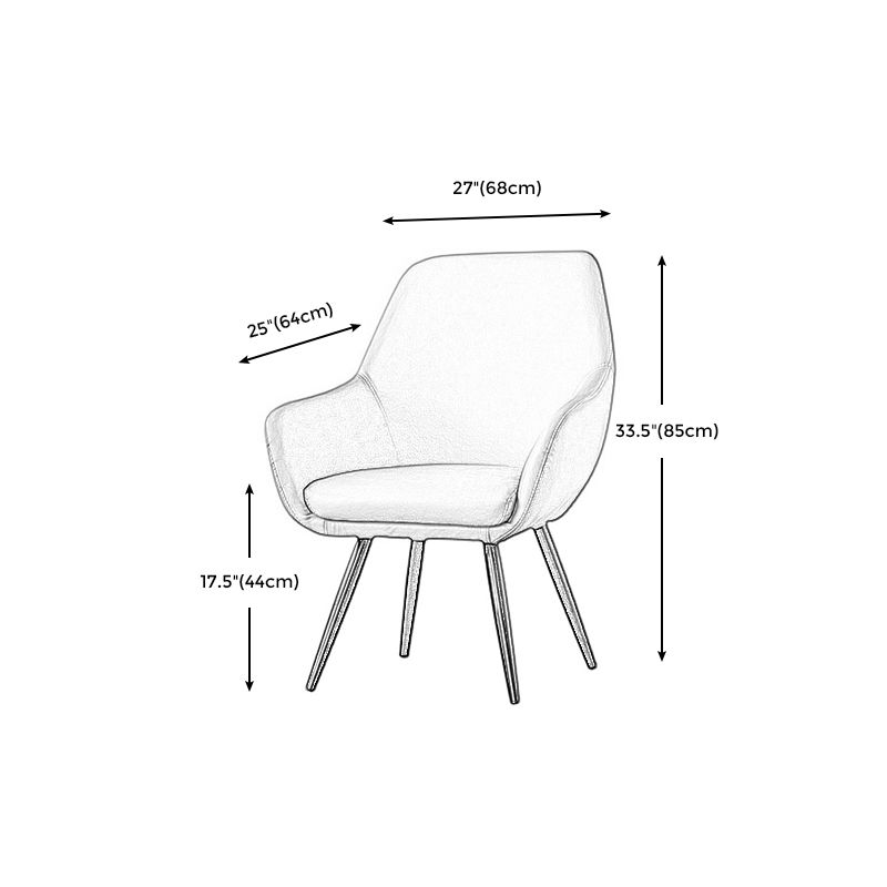 PU Leather Chair 26.74" L x 25.2"W x 33.4"H Chair for Living Room