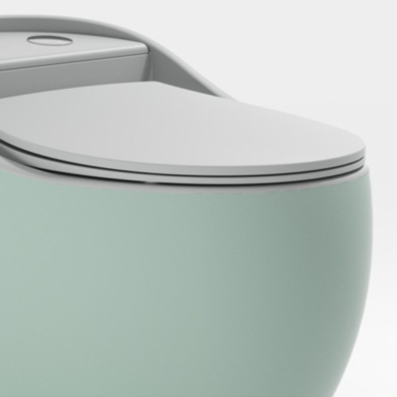 Modern Round Flush Toilet Floor Mounted Porcelain All-In-One Urine Toilet