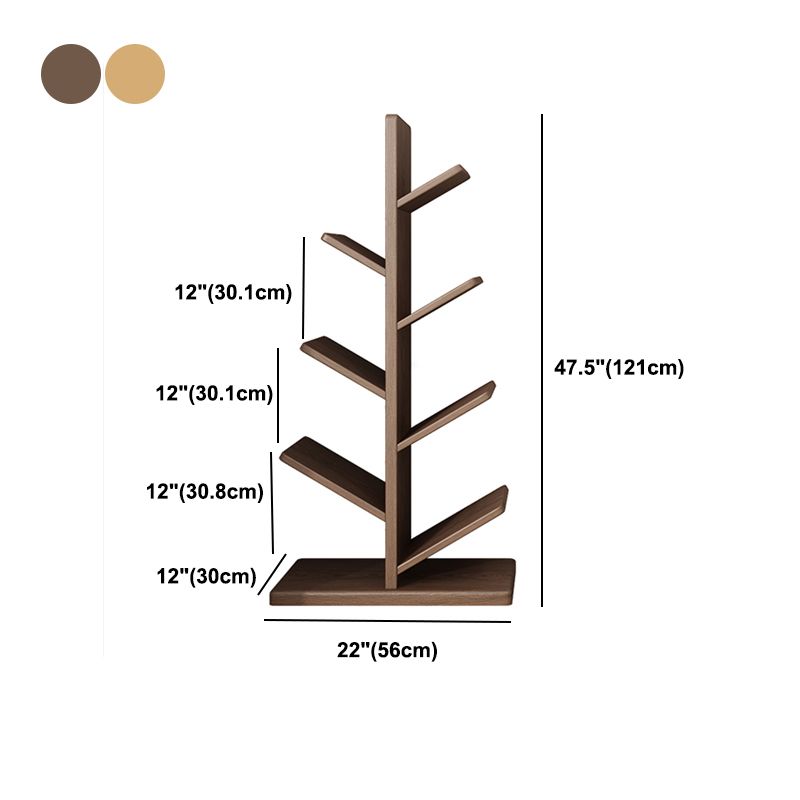 Modern Style Open Bookshelf Solid Wood Shelf Bookcase for Home