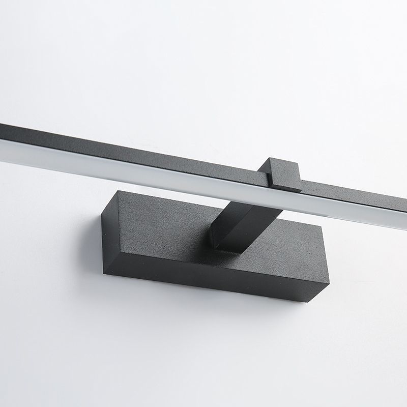 Metal Linear Shade Wall Sconce in Modern Concise Style Acrylic Mirror Wall Lighting