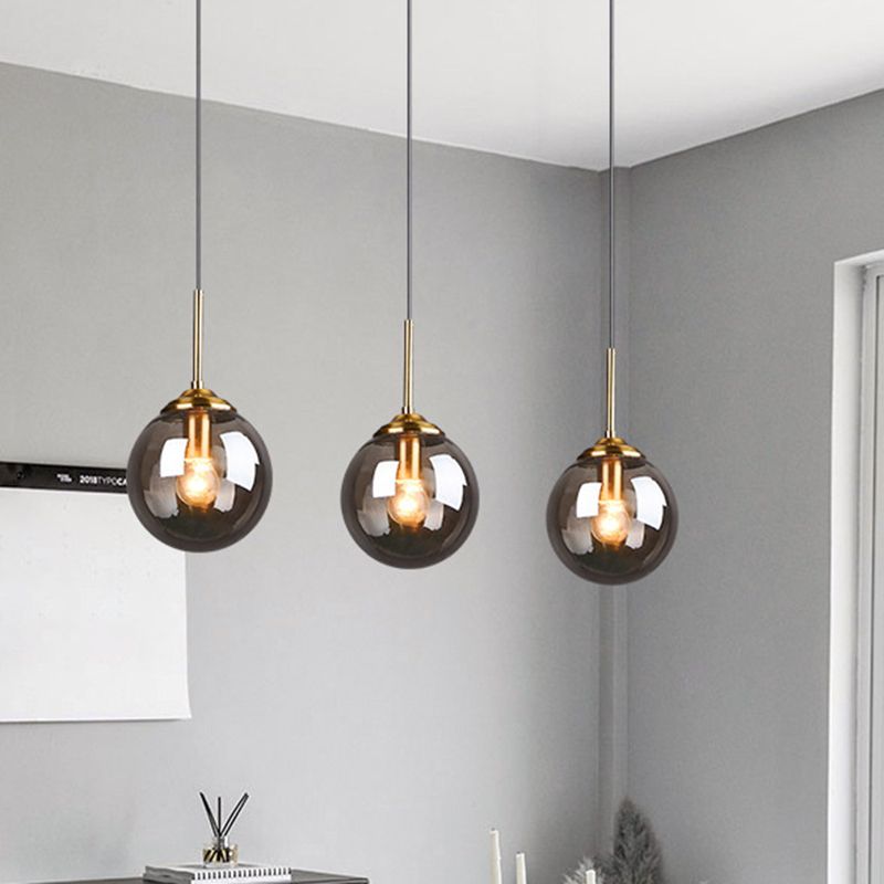 Sphere Pendant Lighting Fixture Modern Minimalist Glass Indoor Pendant Ceiling Lights