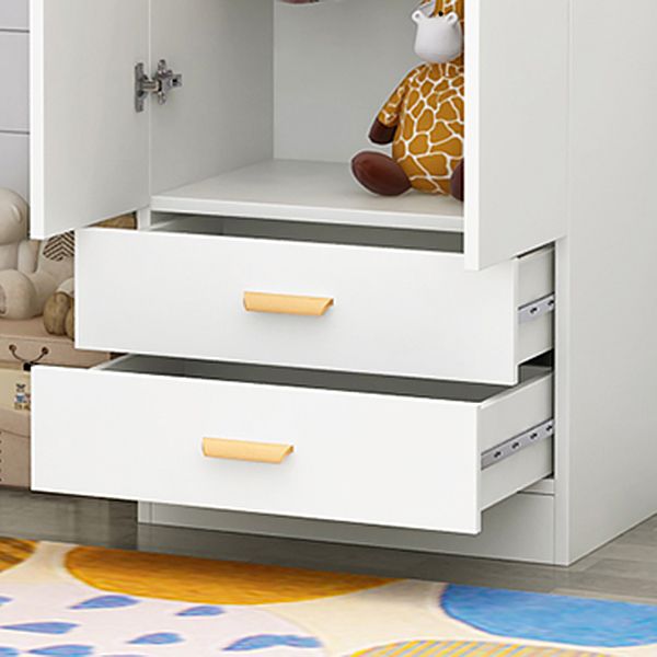 Contemporary Style Wardrobe Armoire Wood Wardrobe Closet for Bedroom