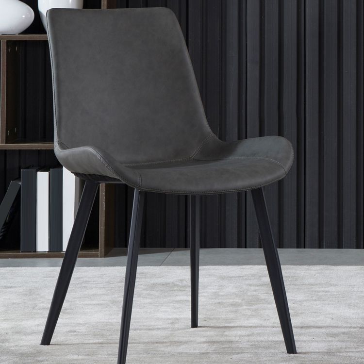 Contemporary Metal Dining Room Chairs Leather Dining Chairs for Home Use