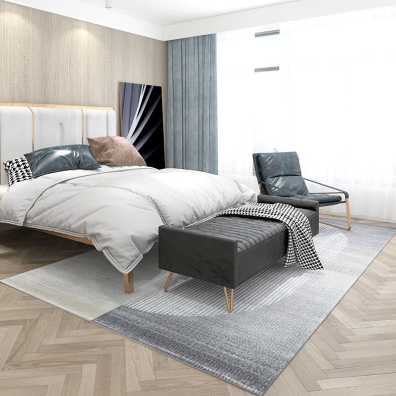 Moderne woonkamer Tapijtkleurblok Polyester Gebied Tapijt niet-slip achterste tapijt