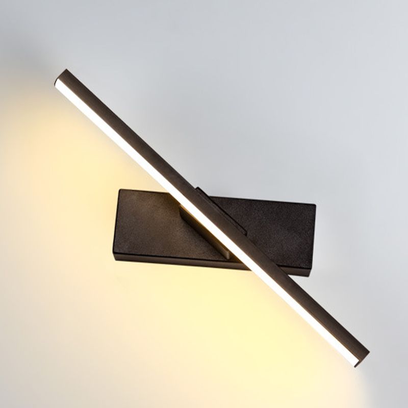 1-Licht linearer Schatten Wandleuchten moderner Metallmontageleuchte Metallmontage