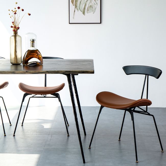 Industrial Dining Table Rectangle Wooden Dinner Table for Dining Room