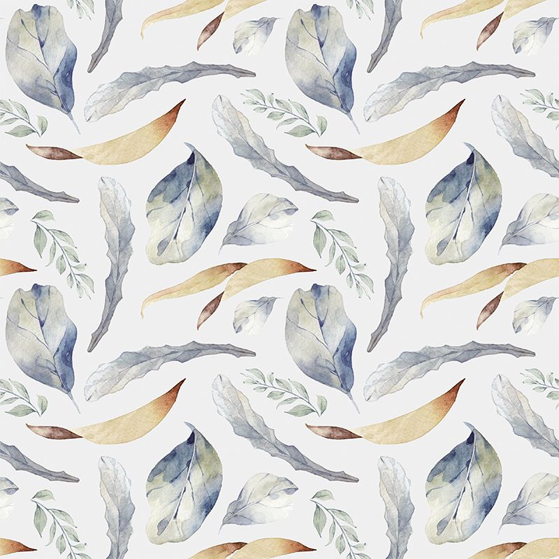 Contemporary Girls Mural Wallpaper Floral Design Light Color Wall Covering, Custom