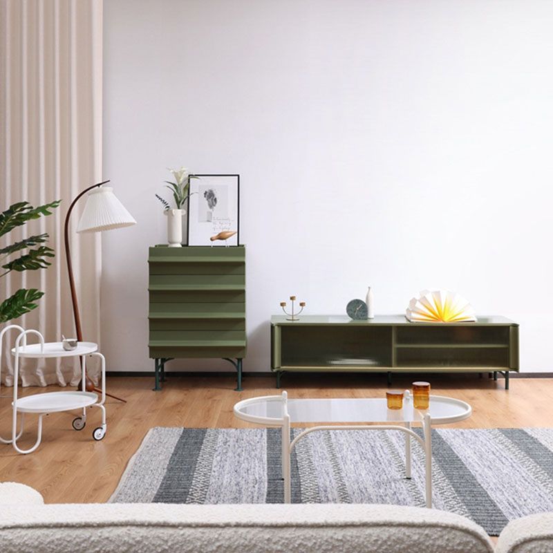 Contemporary Vertical Storage Chest Wood Storage Dresser with 4 Drawers for Home