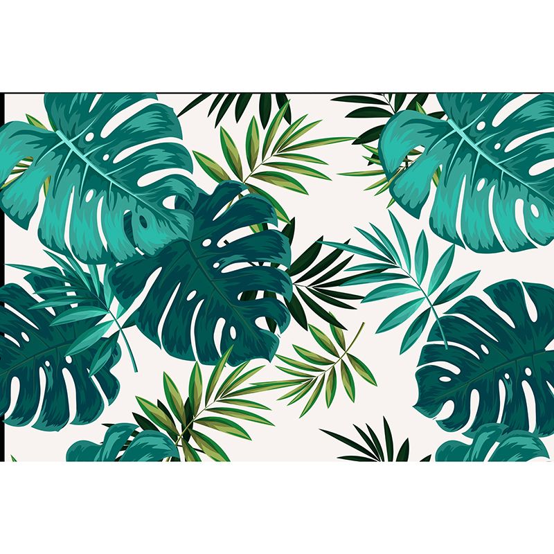 Tropical Plants Wall Mural Tropical Style Mildew Resistant for Sitting Room