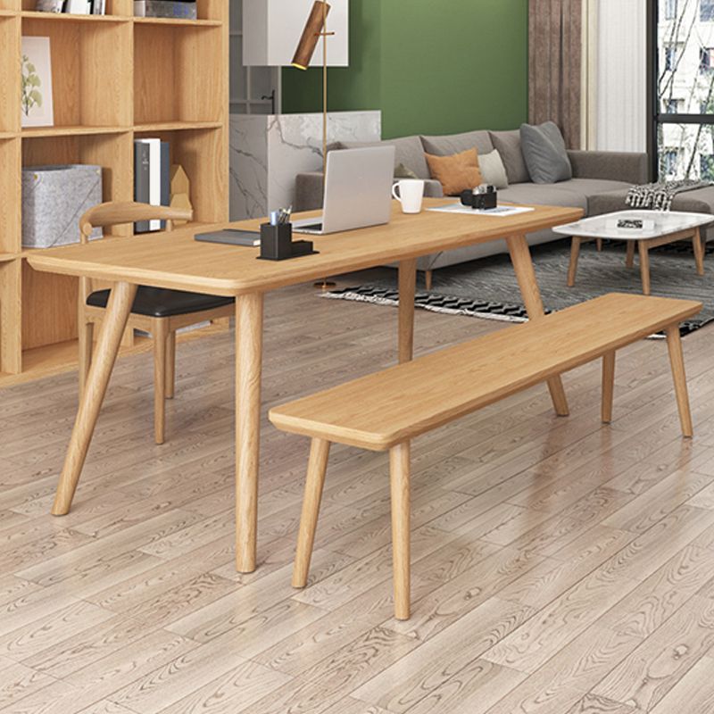 Contemporary Solid Wood Dining Table Natural Dining Table for Dining Room