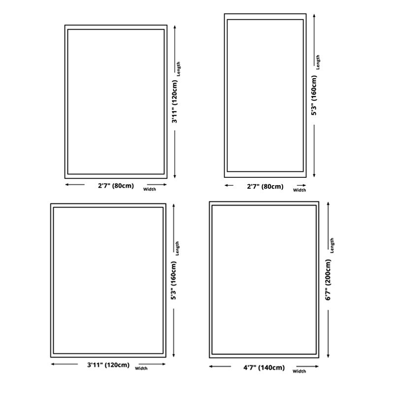 Minimalist Abstract Printed Rug Gray Tone Polyester Area Carpet Non-Slip Backing Rug for Bedroom