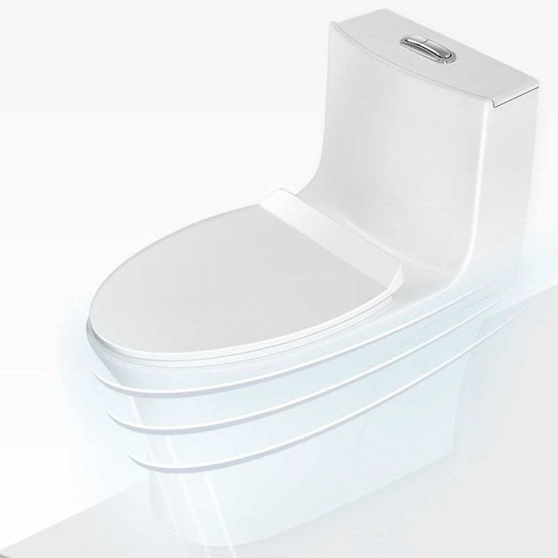 All-In-One Elongated Toilet Dual Flush Siphon Jet Water Saving Toilet with Toilet Seat