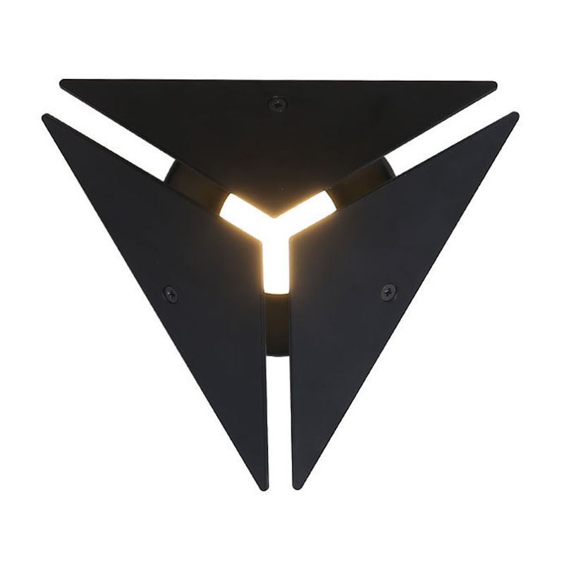 Triangle simple Triangle Murale Murce Lumière or / Noir / Blanc LED LEMPRIMMENT MUR MURS DANS