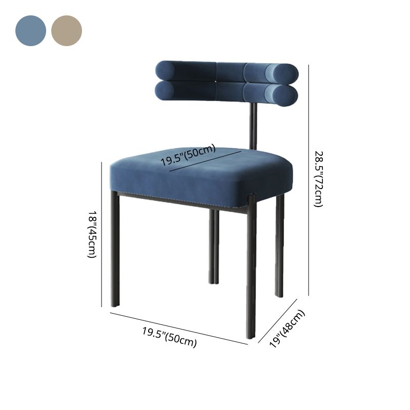 Contemporary Metal Indoor-Outdoor Room Chair Open Back Side Chair