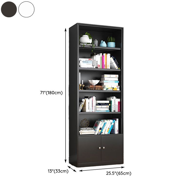 Modern Closed Back Shelf Bookcase Shelves Included for Home Office