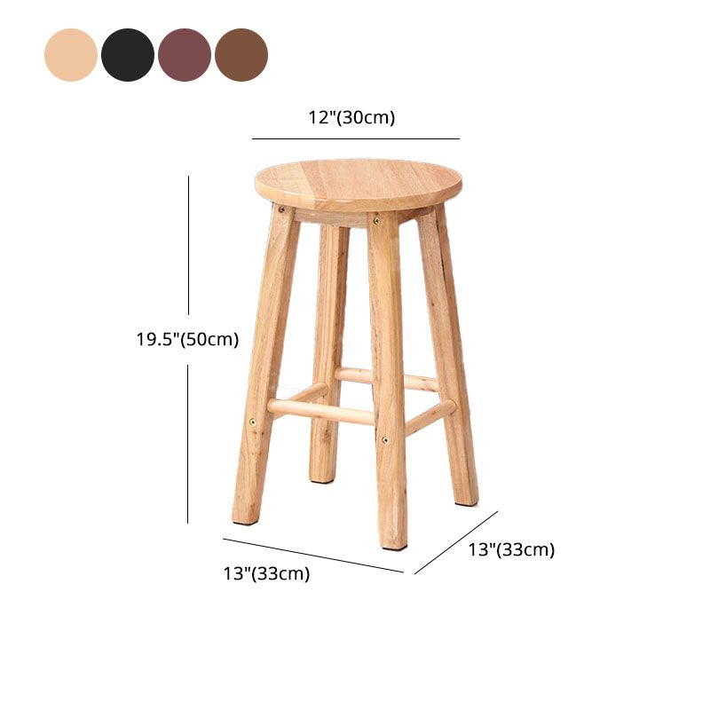 Taburete de bar de madera de la cocina del taburete sin brazos moderno del contador del respaldo con el asiento y el pedal de madera