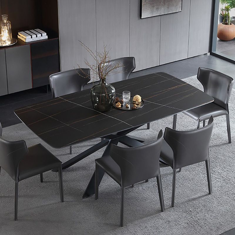 Dining Room Upholstered Chair Home Faux Leather Wingback Dining Chair