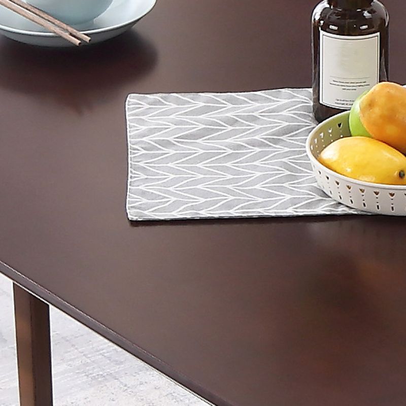 Traditional 1/2/5/6 Pieces Furniture Solid Wood Rectangle Dining Table Set in Brown