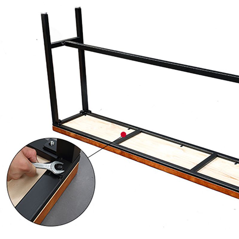 Glam Pub Table Bar Height Rectangle Bar Table for Small Places