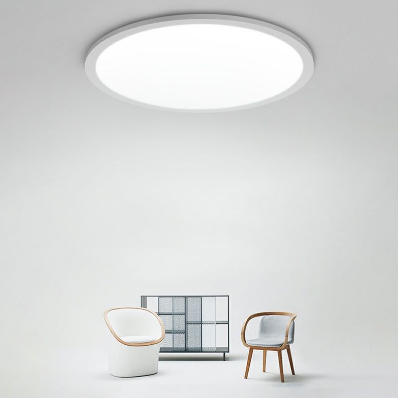 Éclairage encastré blanc en acrylique de style simple de luminaire de montage de plafond de LED ultra-mince