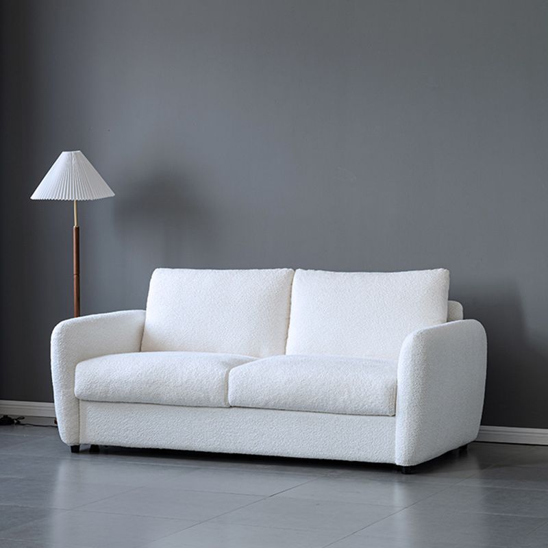 38" Wide Scandinavian Sofa Futon Foldable Upholstered Sleeper Sofa