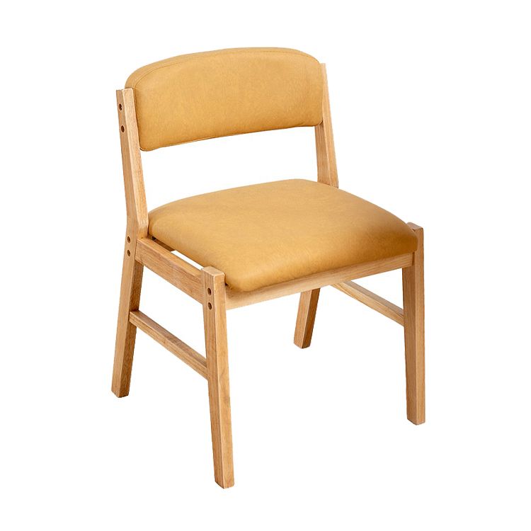 Chaises de salle à manger sans bras de style campagnard, chaises latérales de salle à manger tapissées à dos ouvert