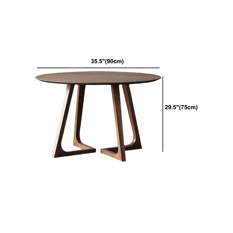 Modern Round Top Table Wood Base Dining Table for Restaurant