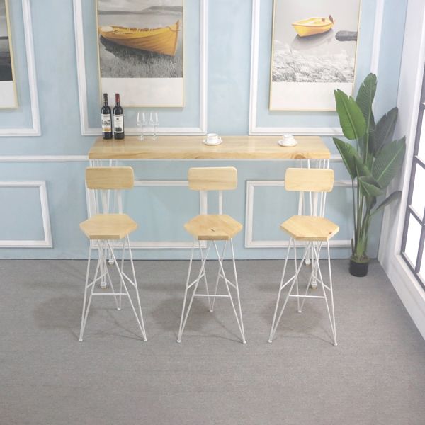 Modern Style Bar Dining Table Rectangle Bar Table for Kitchen