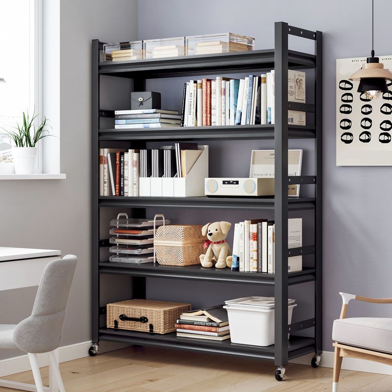 Etagere Shelf Bookcase Contemporary Steel Book Shelf for Study Room