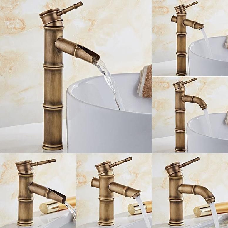 Brass Country Basin Faucet Single Hole Vanity Sink Faucet for Bathroom