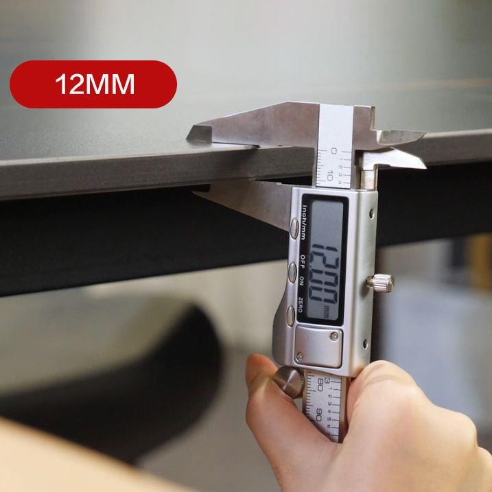 Mesa de comedor rectangular moderno de metal mesa de comedor de piedra sinterizada con base de pedestal